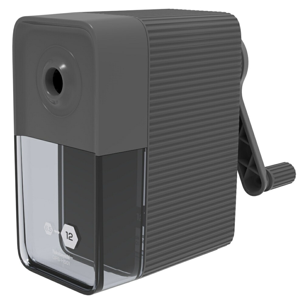 （まとめ買い）太い鉛筆も削れる手動鉛筆削り ブラック DPS-H501BK [x3]