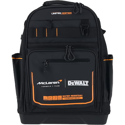 他サイト： 【在庫有・即納】デウォルト(DEWALT) バックパック マクラーレン　F1 コラボ 撥水 撥塵 耐久性 収納ケース ツールバッグ 収納BOX 工具箱 道具袋 DWST60122-1の商品画像