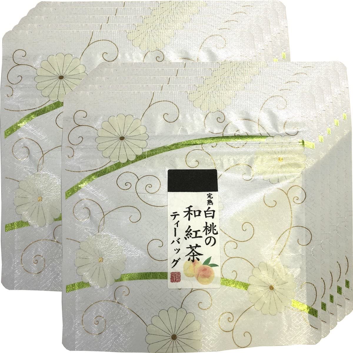 国産100% 完熟白桃の和紅茶 ティーパック 2g5包10袋セット ティーバッグ 健康 ダイエット ギフト プレゼント 父の日 御中元 2026 プチギフト お茶 内祝い チャイ