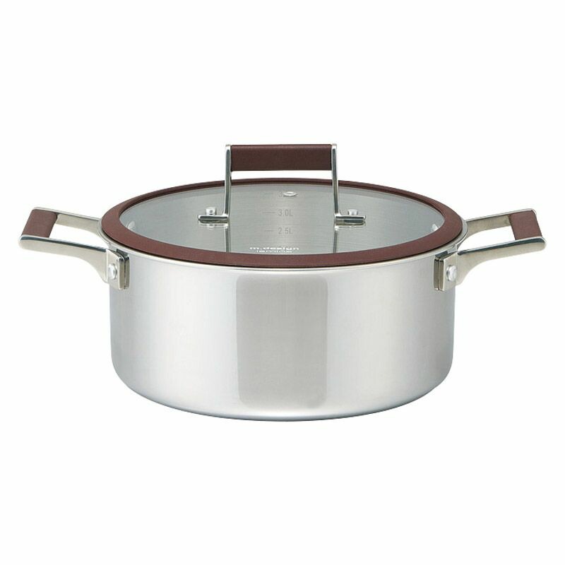 エムデザイン ラミーナ 両手鍋22cm MLA-22W