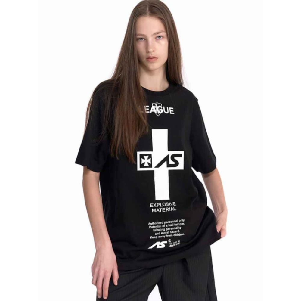 2000Archives LEAGUE OVERSIZED TSHIRT BLACK 2A25D2TS06BKO