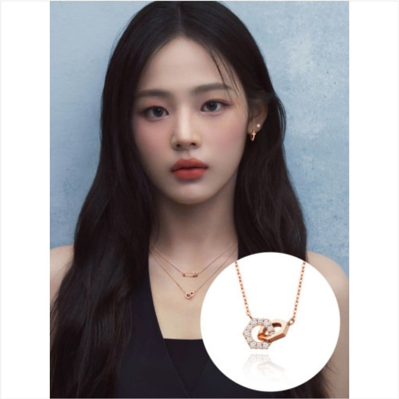 NewJeans 14金ゴールドネックレスU0152
