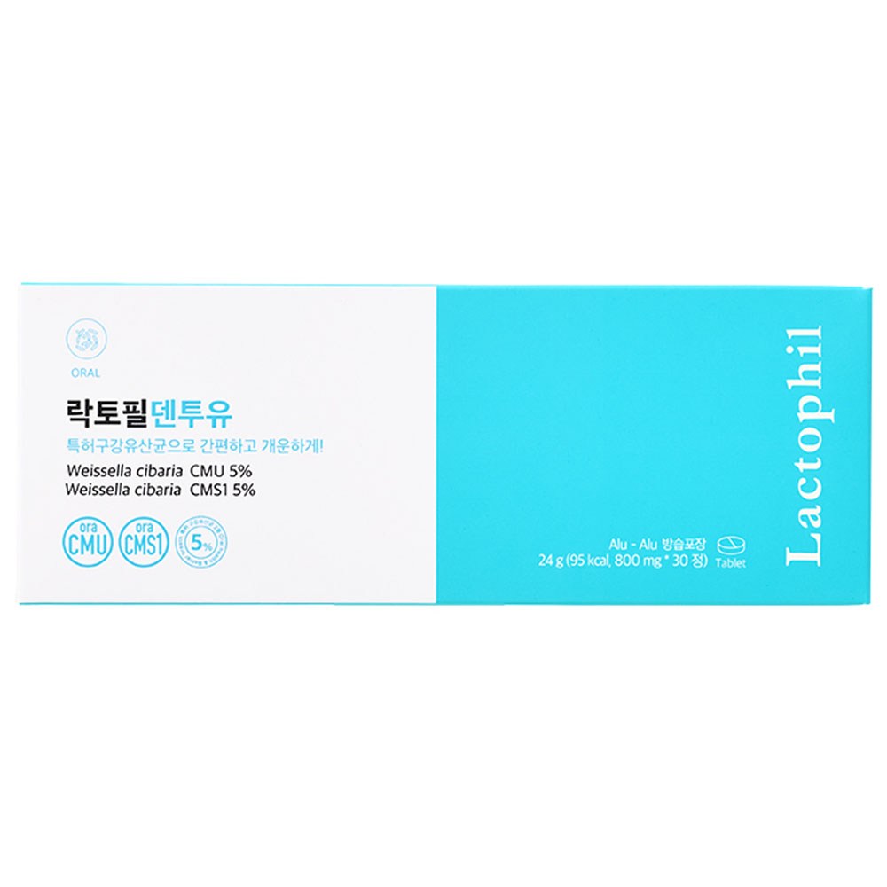 デュオラクトフィルデントゥユ口腔乳酸菌プロバイオティクス24g30錠1個