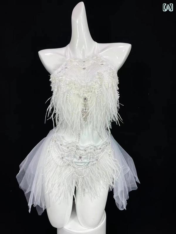 ドレス　パーティー　レディース パフォーマンス 衣装 美しい 黒と 白の チュチュ スカート ナイトクラブ DJ 歌手 ダンス ゴーゴー パーティー ツアー テーマ