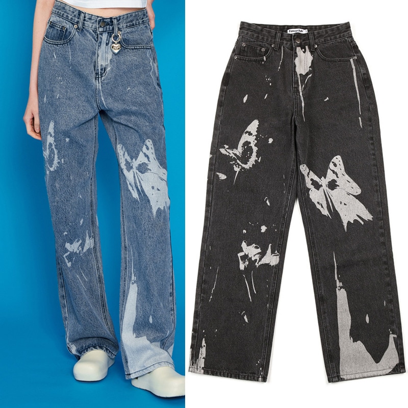 [NF] VLINDER PRINTED PANTS (BLACK)(BLUE)