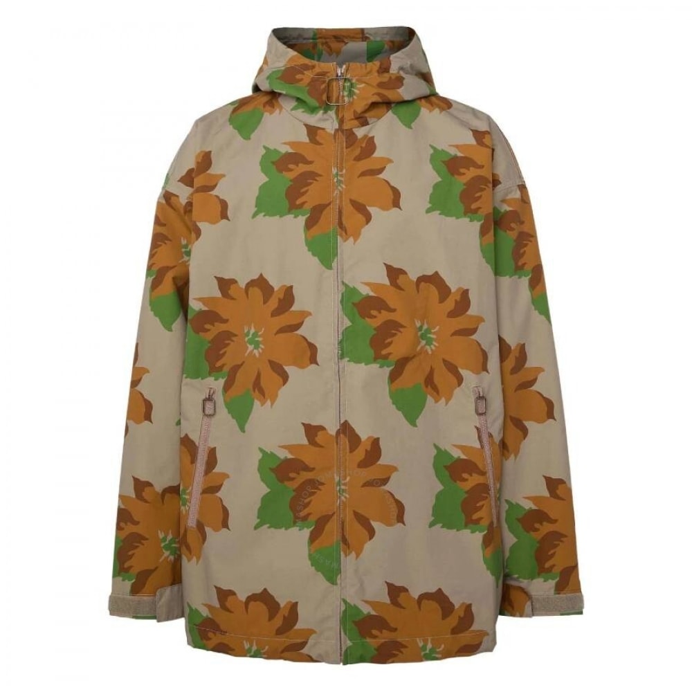 JW アンダーソン花柄フード付きジャケットMサイズ JK0333-PG1618-ブラウン