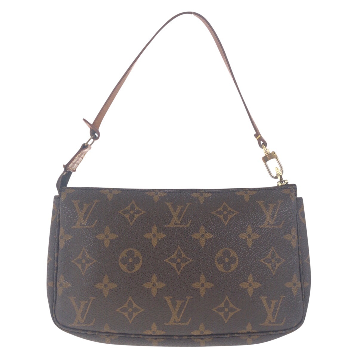 モノグラム ポシェット アクセソワール ブラウン ゴールド金具 PVC M51980 ハンドバッグ アクセサリーポーチ レディース 504145