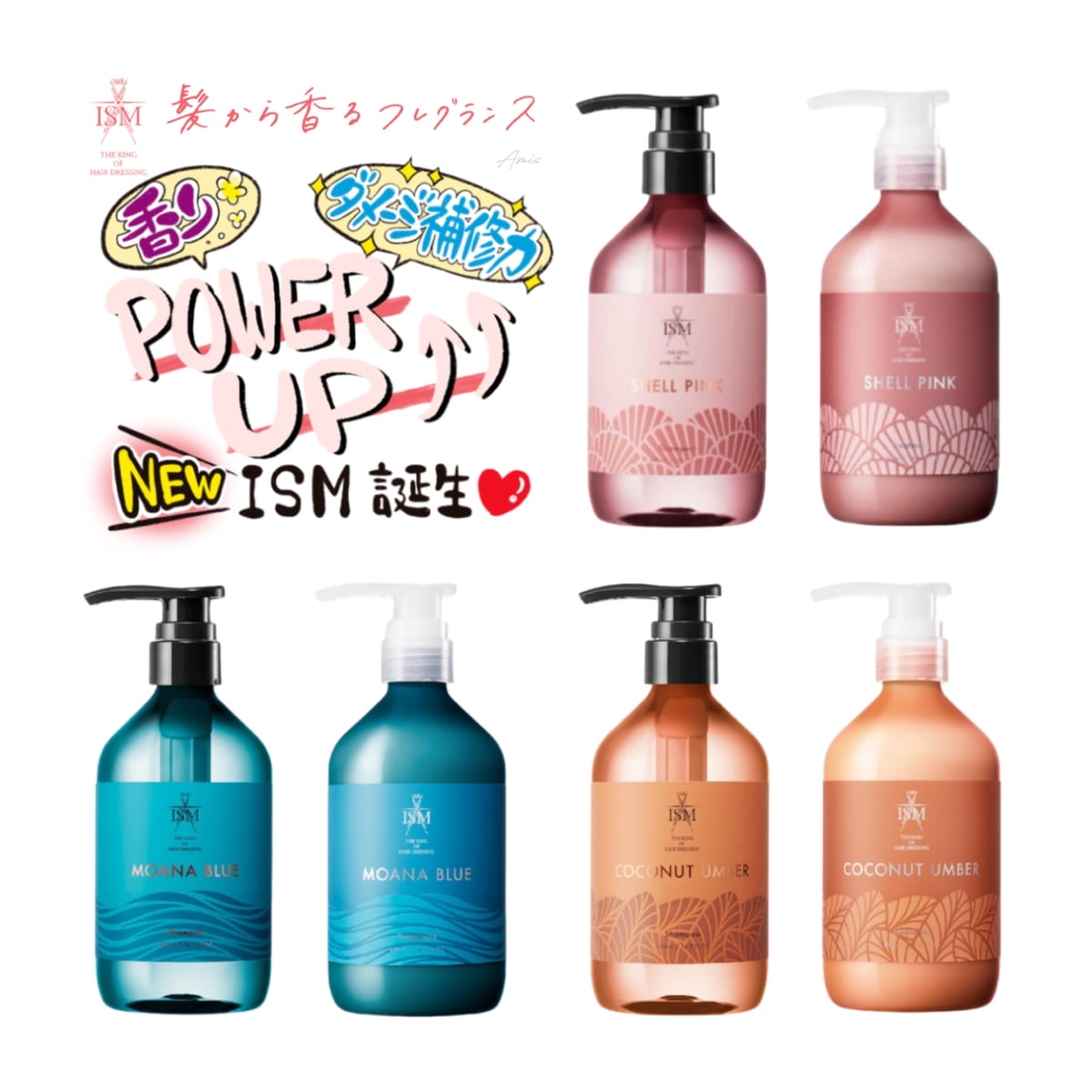ｸｰﾎﾟﾝでお得 リニューアル シャンプー トリートメント シャンプートリートメント 3セット イズム ISM ボトル ヘアケア 490ml