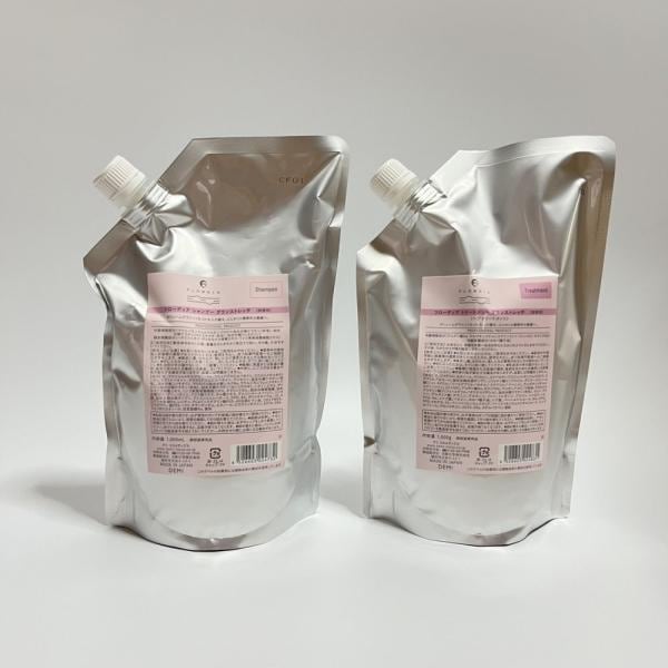 【セット品】デミ フローディア シャンプー グランストレッチ 1000ml トリートメント 1000g 詰め替え デミコスメティクス LSC