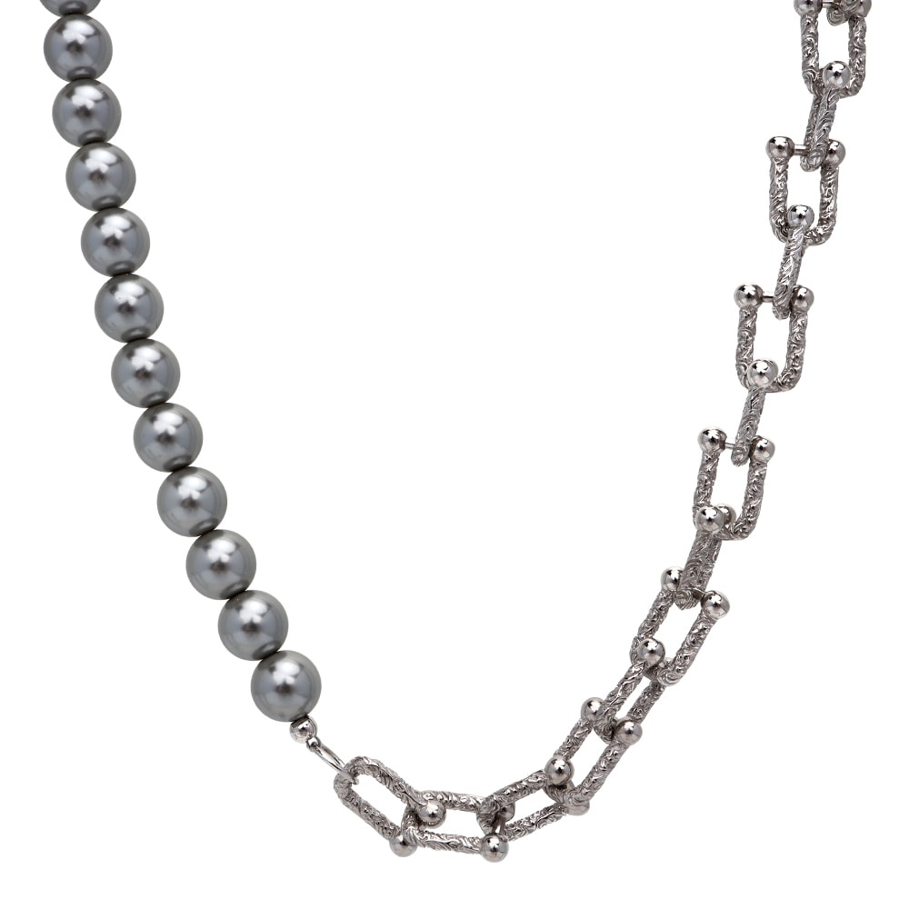 シルバー925 パールネックレス　 [cn102]