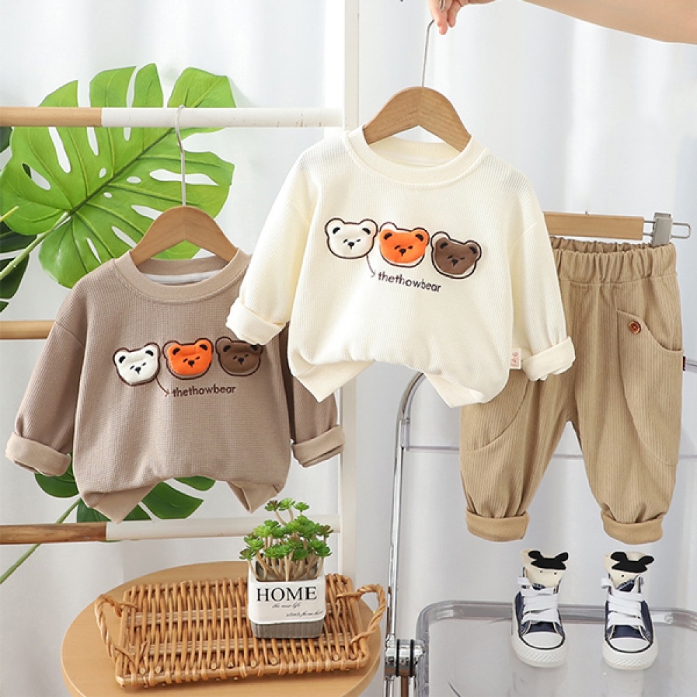 [ジョイマルチ] 3ベアキッズ長袖ロングパンツ上下セット205575