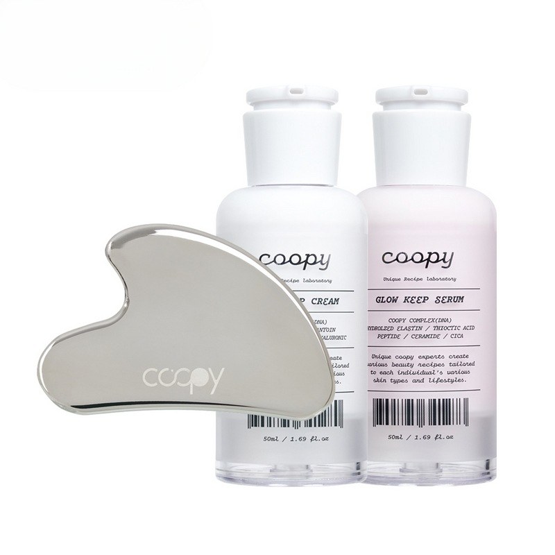 クーピーグローキップ水光クリーム50ml+グローキップ水光セラム50ml+ハートステンレス