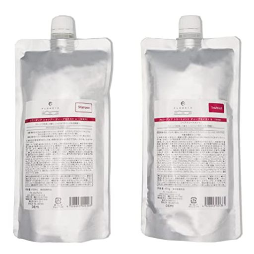 【詰替セット】フローディア シャンプー ディープモイスト 450ML トリートメント 450G 詰め替え デミ レフィル リニューアル品