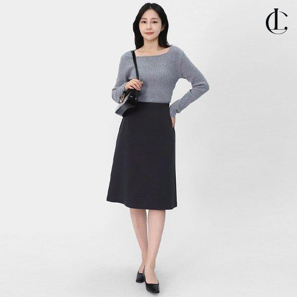 女性の変わりやすい季節のカジュアルベーシックAラインミディスカートLRAPK001