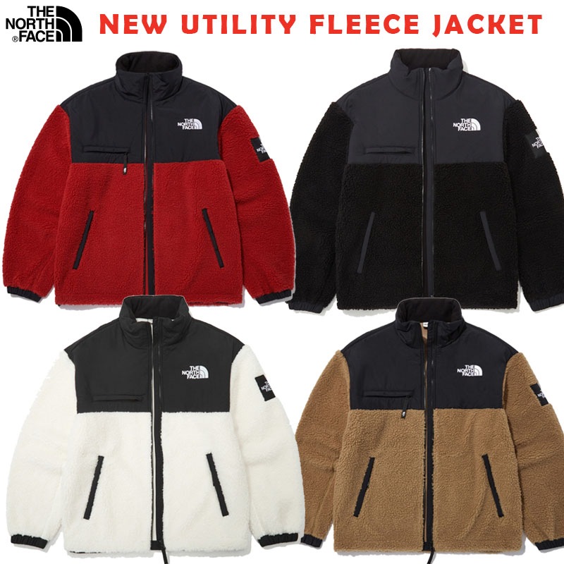 韓国正規品保証 関税負担なし NJ4FN52J NEW UTILITY FLEECE JACKETデイリー 基本 着装 男子 女子 人気 韓国 ファッション 男女共用 アウトドア