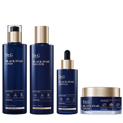 【韓国正規品】 Dr.G ブラックスネイルセット/4点セット(トナー150ml+エマルジョン150ml+アンプル50ml+クリーム50ml )