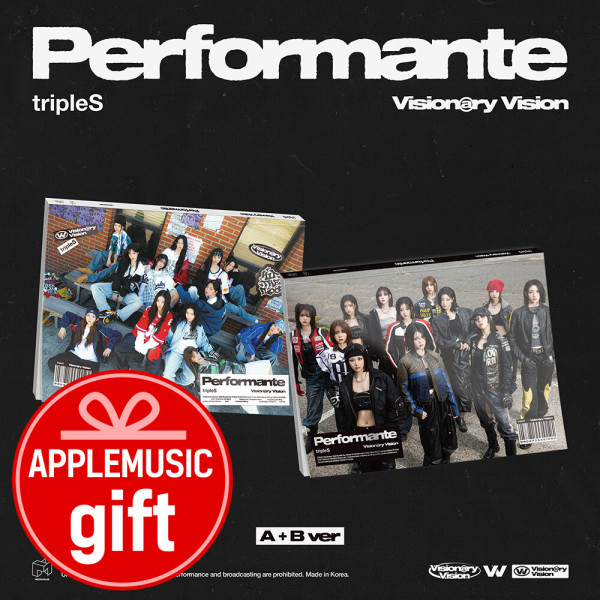 [APPLE MUSIC Gift] (2 Ver./セット) tripleS - REGULAR ALBUM Visionary Vision Performante