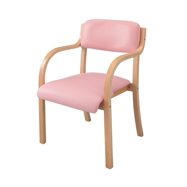 ホームスタイリング スタッキングチェアー カーム ビニールレザー ピンク SCC-PK-NA 1脚組立品 12,422円