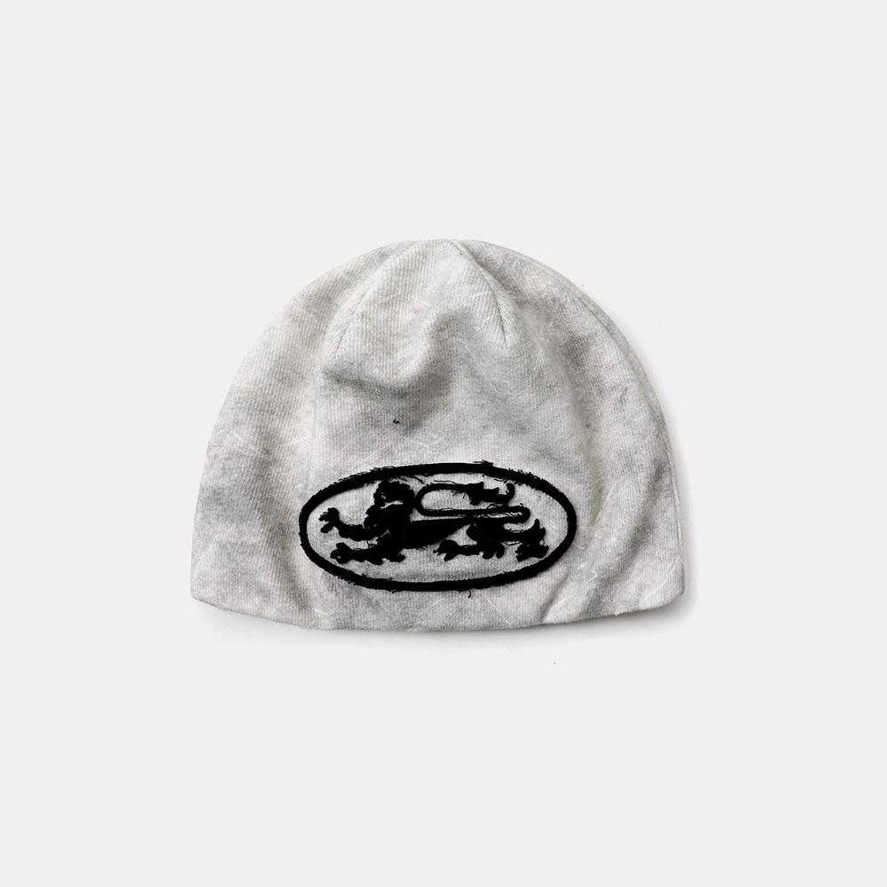 バッドブラッド ライオンパッチビーニー ワッシュホワイト w-hat25-009