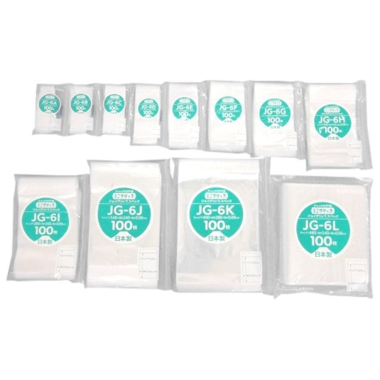 ミニグリップ　ジョイグリップスペック　JG-6J　340×240×0.06mm　100枚×10袋ケース販売お得用【メーカー直送・代引き不可】
