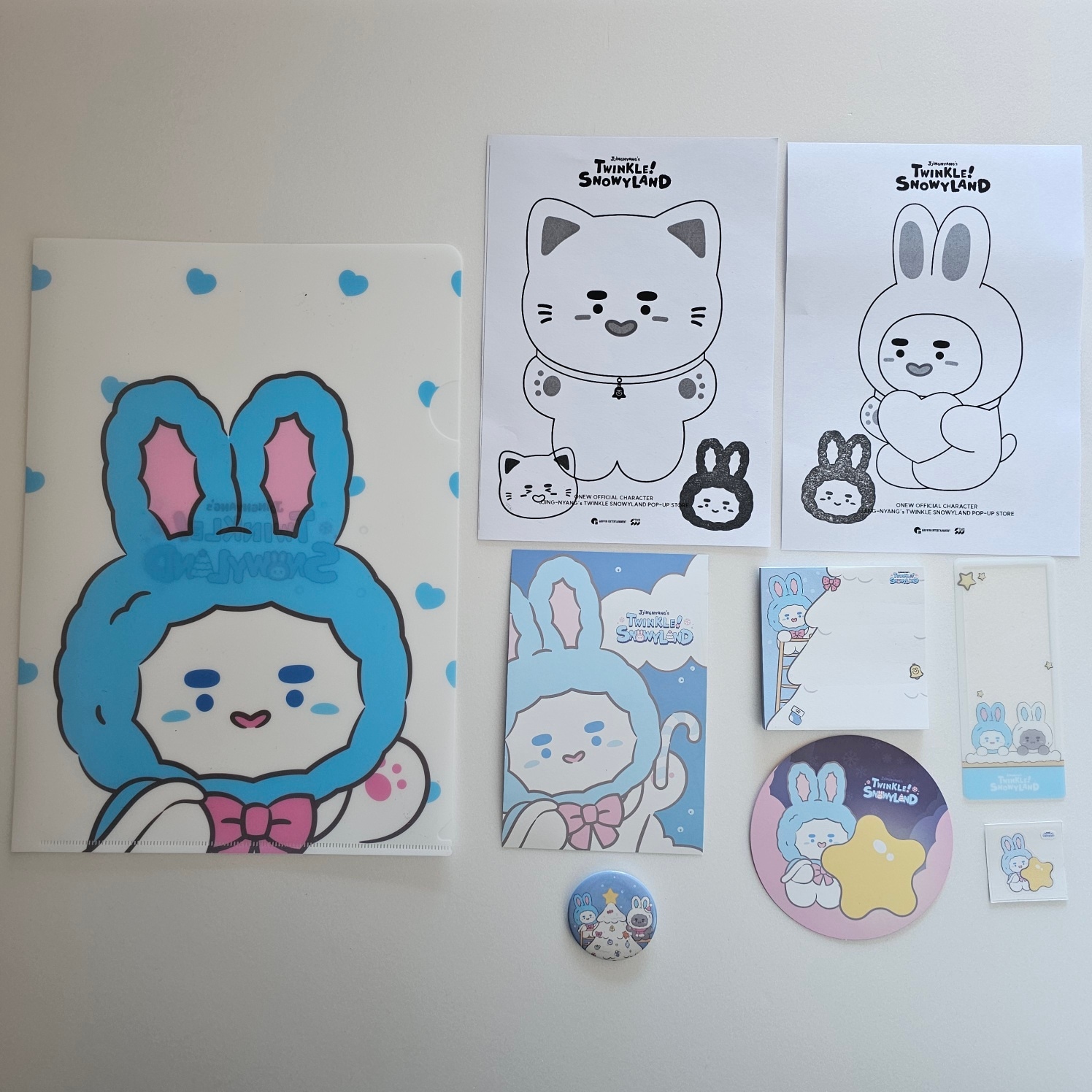 [公式] ONEW [JJING-NYANG] POP-UP STORE [JJINGNYANGS TWINKLE! SNOWYLAND] SPECIAL GOODS - 25 DEC