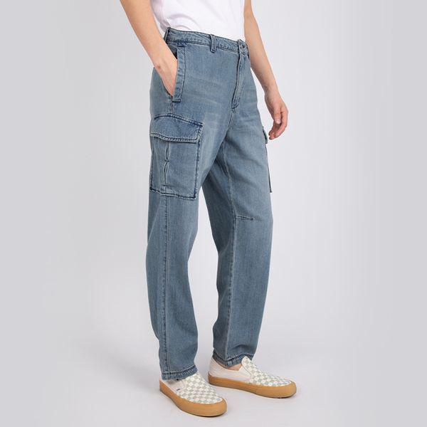 メンズジーンズ カーゴパンツ ミディアムブルー MN2D6072_P381628580