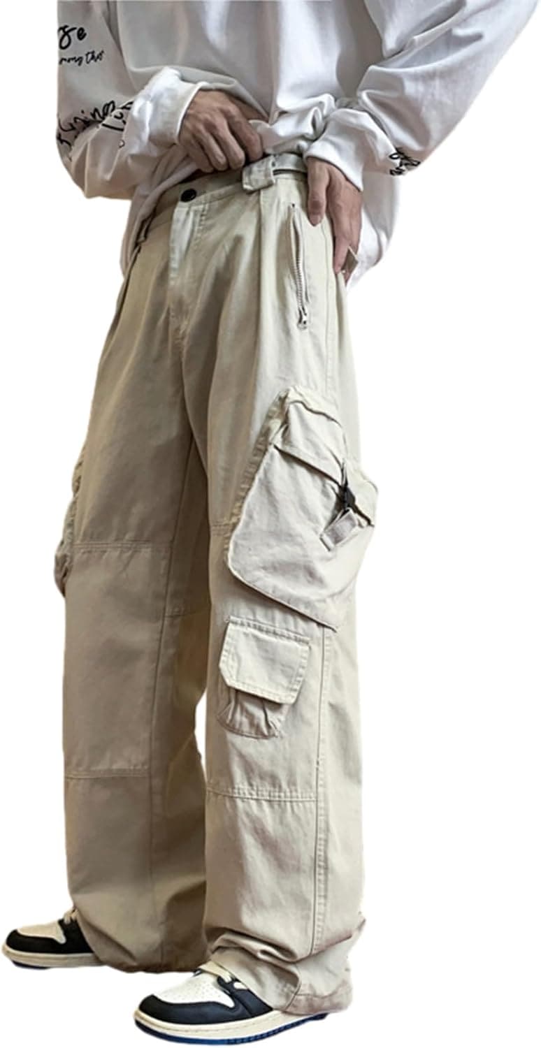 カーゴパンツ メンズ 作業パンツ ワークパンツ ロングパンツ ワイドパンツ ゴム紐 ポケット付き 袴パンツ ボトムス モード系 ポリエステル お出掛け 旅行 アウトドア ストリート系 お兄系 5,742円