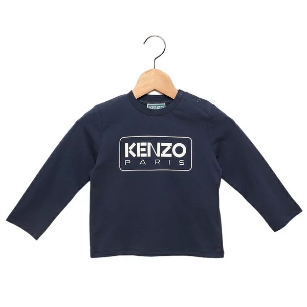Tシャツ カットソー 子供服 ロングTシャツ ネイビー ホワイト ボーイズ K60518 84A