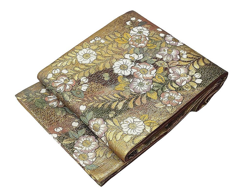 袋帯 正絹 辻が花模様 袋帯 良品 リサイクル g0642