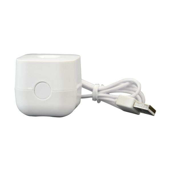 （まとめ） トップランドペットボトル加湿器 キューブ USB接続 超音波式 ホワイト SH-CB35 WT 1個 [x3セット]