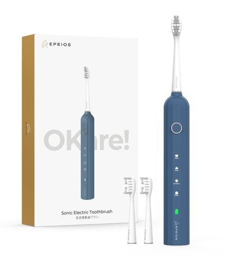 【「家電批評」2024年連続ベストバイ一位受賞(三年連続) 殿堂入り】電動歯ブラシ エペイオス(EPEIOS) 音波歯ブラシ ソニック 歯ブラシ 電動 ブラシヘッド2本 IPX7 防水 歯磨き TYP