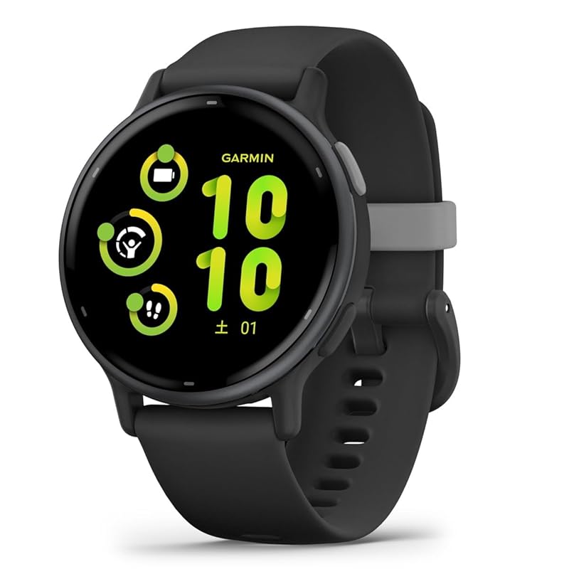 GARMIN(ガーミン) vivoactive 5 Black/Slate フィットネスGPSウォッチ 睡眠管理/フィットネス年齢/お昼寝検出/Suica対応/心拍センサー/ストレスレベル測定/iOS