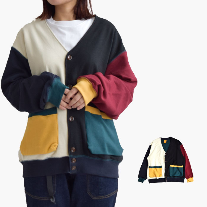 ゴースローキャラバン goslowcaravan カーディガン トップス アウター 空紡糸裏毛CRAZY リラックスカーデ メンズ レディース 長袖 クレイジー 332604