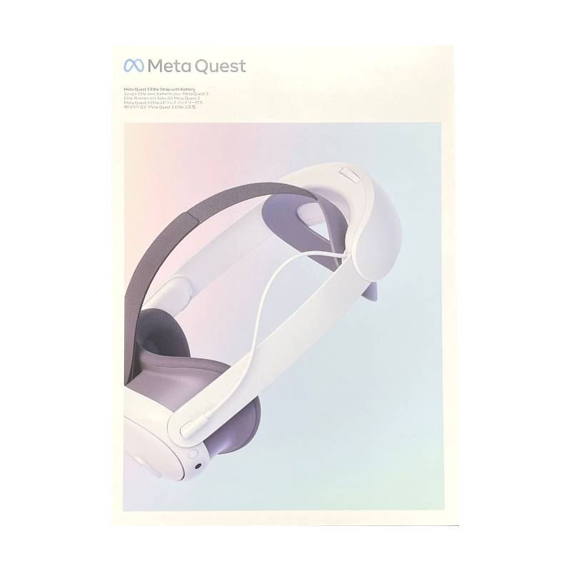 「新品」Me ta Quest 3 Elite Str ap with Ba ttery ストラップ バッテリー付き