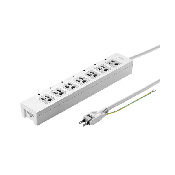 (まとめ)サンワサプライ 電源タップ TAP-F37-2CLZ(×2セット)
