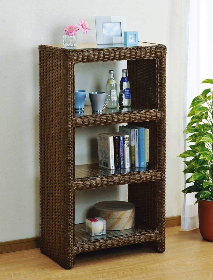 ラタン（籐） 飾り棚 W988B