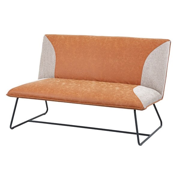 ソファ 幅124cm 2人掛 チェア ソフトレザー ソファー 椅子 イス 25,546円