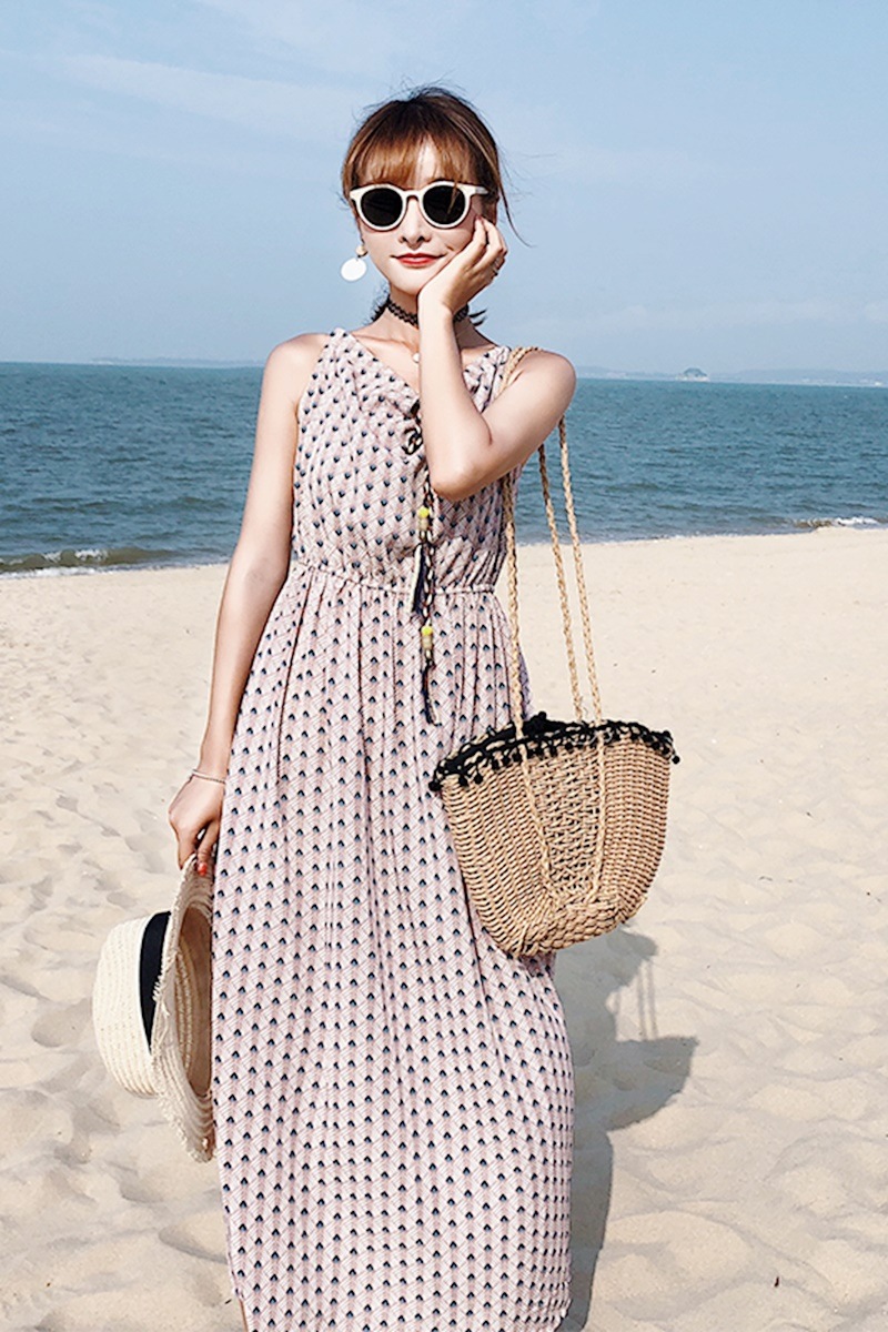 1862.胸元リボンタンクトップワンピース 2019 春夏 sale 春夏 sale ドレス タンクトップ お呼ばれ パーティー 結婚式 披露宴 二次会 女子会 レストラン デート