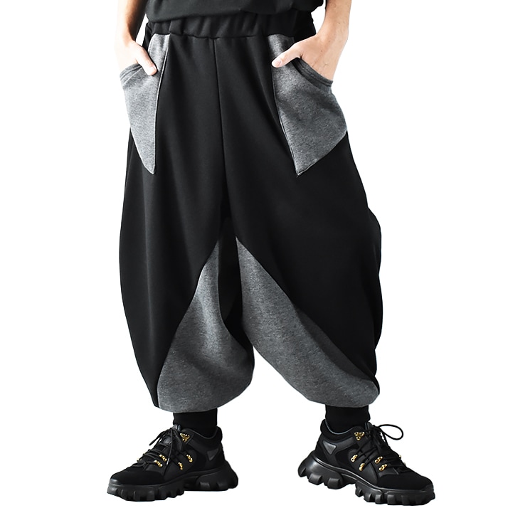 サルエルパンツ 裏起毛 裏地 あったか サルエルパンツ 秋 冬 スエット スウェット ストリート スウェットパンツ ダンス 暖パン バイカラー バルーンパンツ 秋冬 ジョガーパンツ ワイドパンツ 8,232円