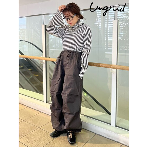 【SALE40%OFF】 【即納】 アングリッド ungrid ボトムス 24春夏 ミリタリールーズパンツ パンツ ロング丈 112410709701