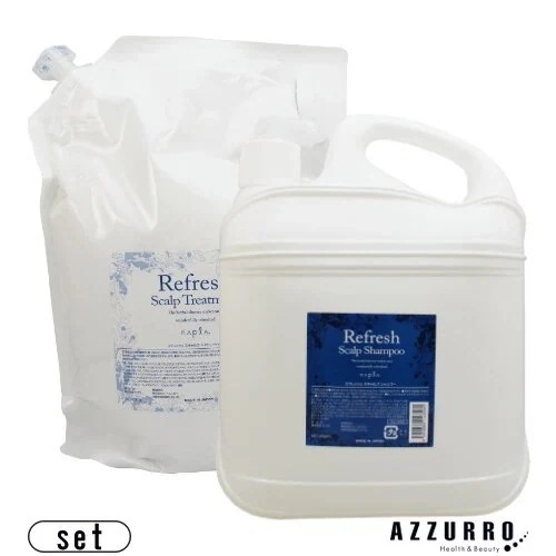 ナ プラ リフレッシュ スキャルプ シャンプー 4000ml ヘアトリートメント 3000g 合計2点セット 詰め替え【宅急便対応】【翌日着対応】
