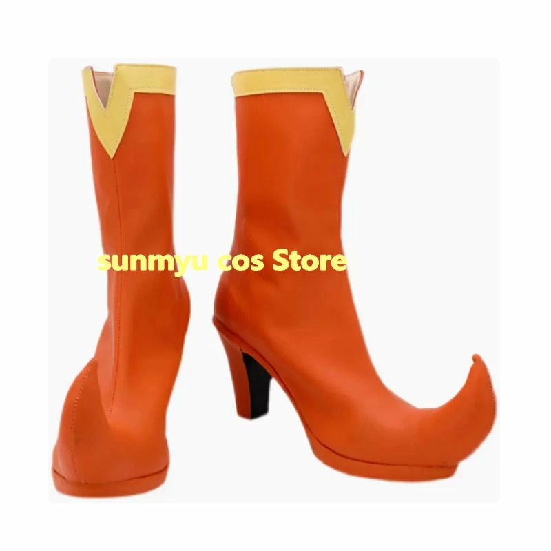 黄色 おジャ魔女どれみドッカーン／藤原はづき ブーツ　オーダーサイズ　 コスプレ靴