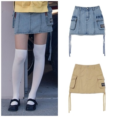 PIGMENT STRING POINT CARGO SKIRT