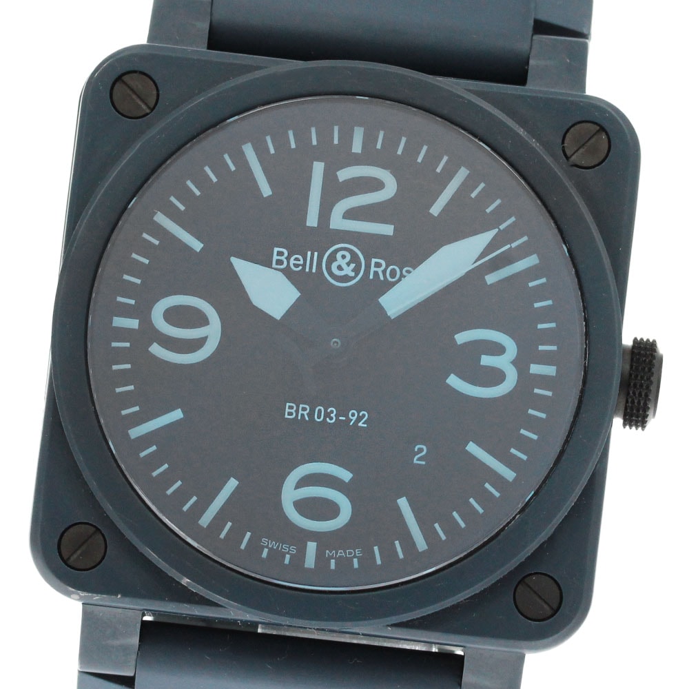 ベルト訳あり ベル＆ロス Bell＆Ross BR03-92 ブルーセラミック デイト 自動巻き メンズ _862361【中古】