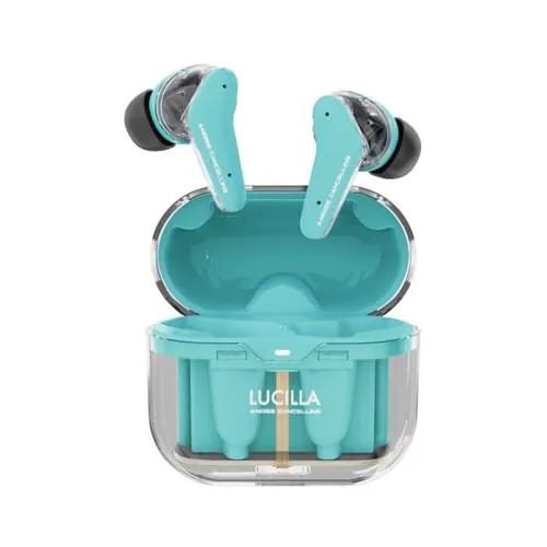 LUCILLA TWS010BL 完全ワイヤレスイヤホン ノイズキャンセリング機能搭載 左右分離 Bluetooth対応 IPX4防水 ブルー