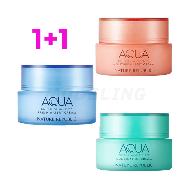[NCT 127pick] 1+1スーパーアクアマックスモイスチャー水分クリーム(乾燥/複合/脂性)/l鎮静/保湿