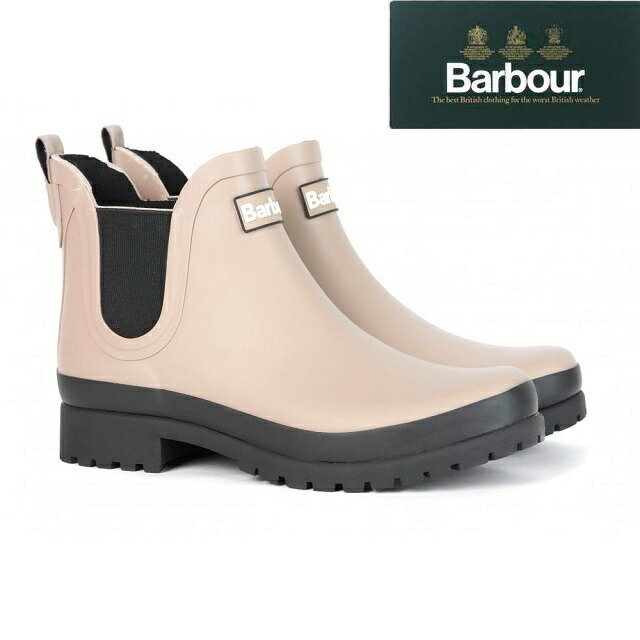 Barbour バブアー レインブーツ サイドゴアブーツ アウトドアシューズ LRF0091ST31 Mallow ビード ラバー ロングブーツ 防水 BLACK 靴 レディース サイドゴア ショー