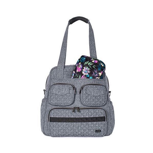 Lug Women s Puddle Jumper Duffel & Packable Set， Heather Grey+ Bloom Black， One Size 並行輸入品 23,700円