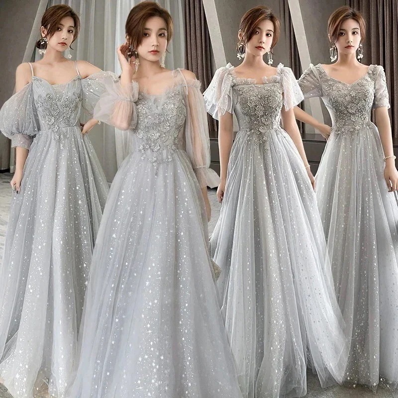 パーティードレス 新しいイブニングドレスシンプルな結婚式ワンピース ウェディングドレス 花嫁ロングドレス 成人式 演奏会 発表会 卒業式 ドレスワンピース ロングドレス