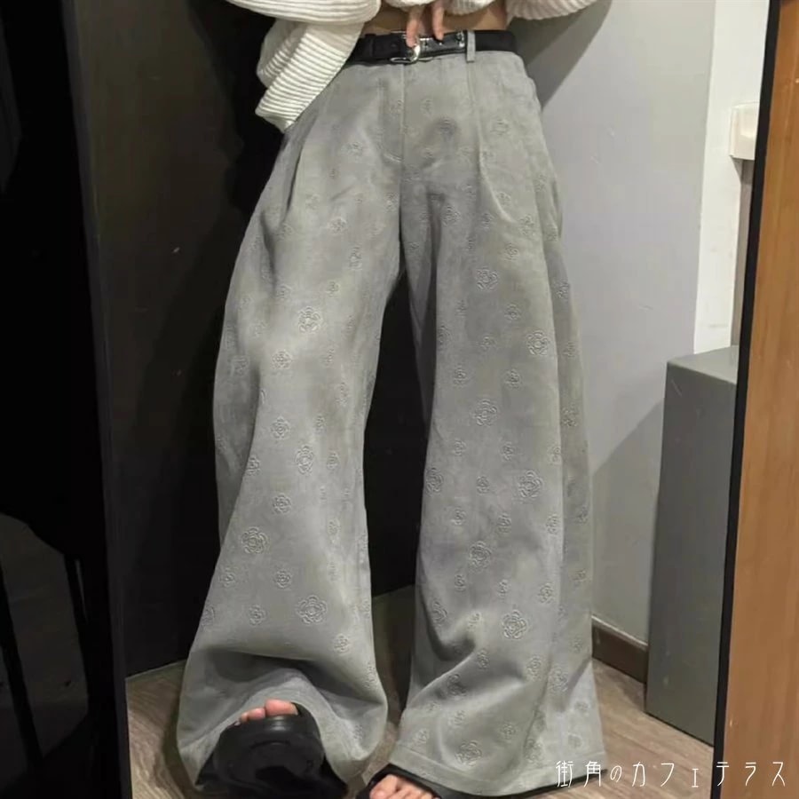 デニムパンツ ワイドパンツ フレア Aライン ガウチョ ロング マキシ ポケット 薄手生地 かわいい 大人可愛い 大人女子 綺麗 シンプル カジュアル 大人 上品 おしゃれ お洒落 こなれ感 ラフ コ